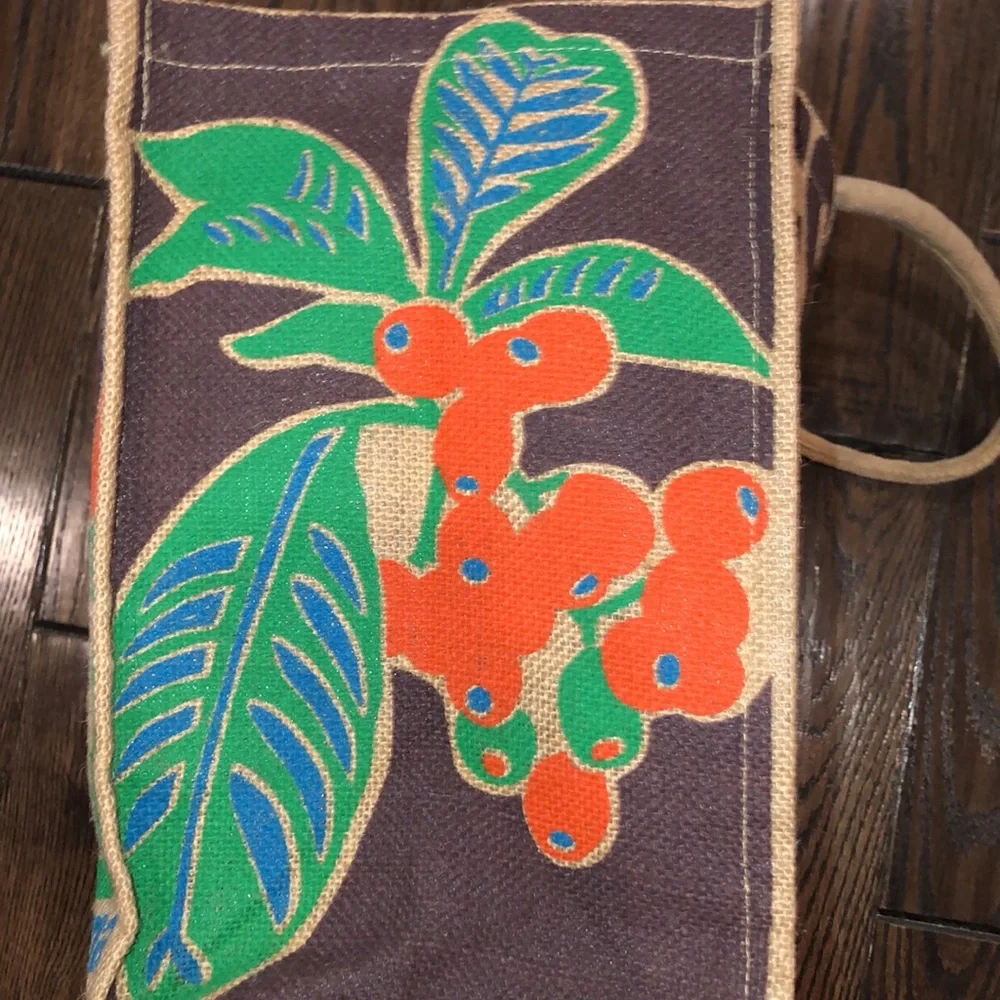 Trader Joe’s coffee beans burlap tote bag
